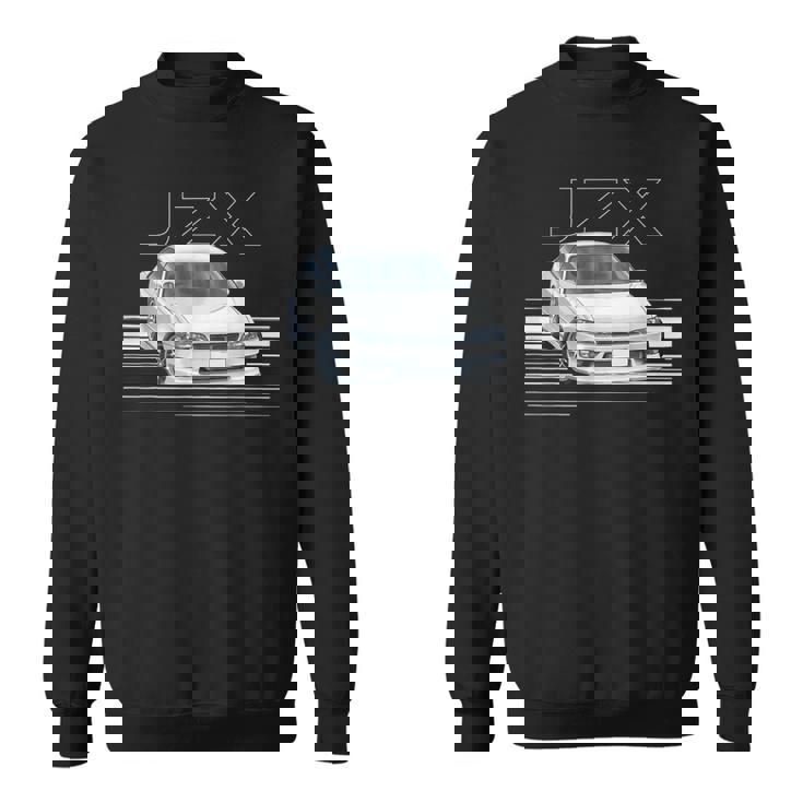 Jdm Car Jzx100 In Drift Powerlide 1Jz チェイサー ターボセダン スウェットシャツ