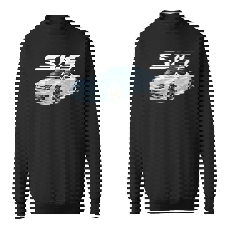 Jdm Car15ertextanced Aspen ホワイト ドリフトマシン スウェットシャツ