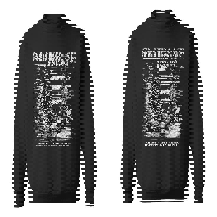 Jdヴァンス軍事選挙2028年アメリカ国旗支持のための兵士 スウェットシャツ