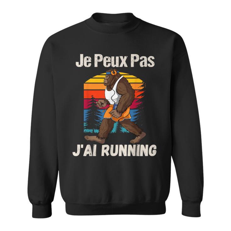 Je Peux Pas J'ai Running Humour Bigfoot Rétro Course À Pied Sweater e