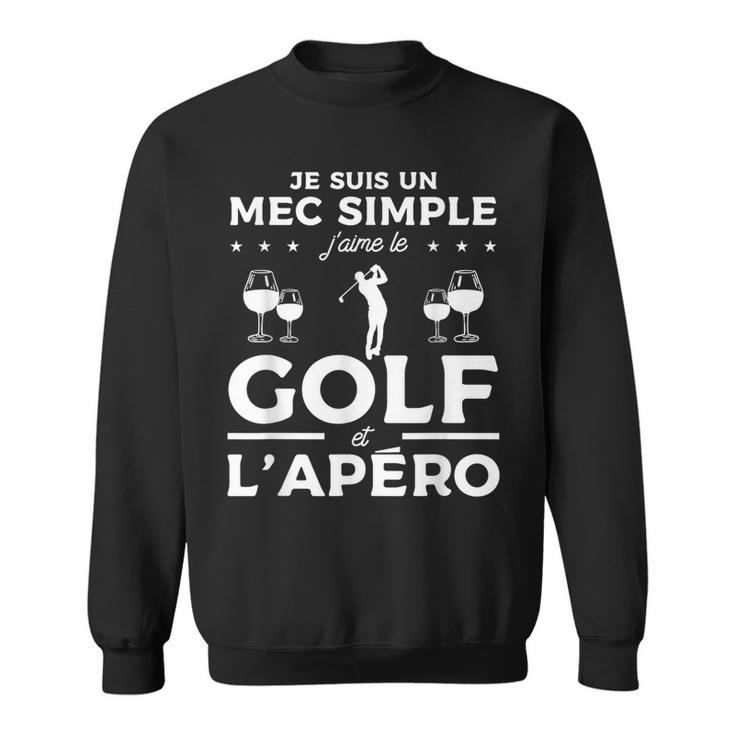 Jeuis Un Mecimple J'aime Le Golf Et L'apéro Sweater e