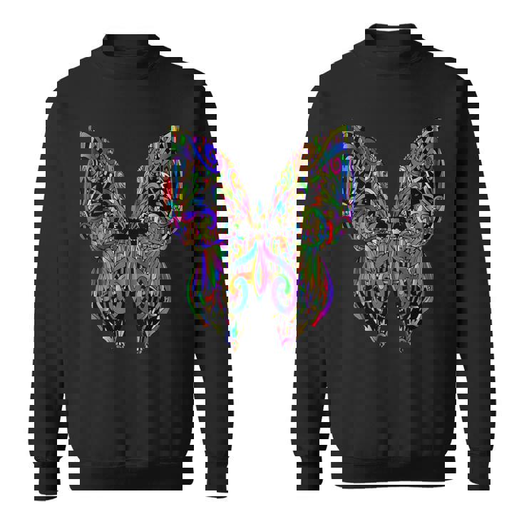 Joli Papillon Multicolore Coloré Sweater e