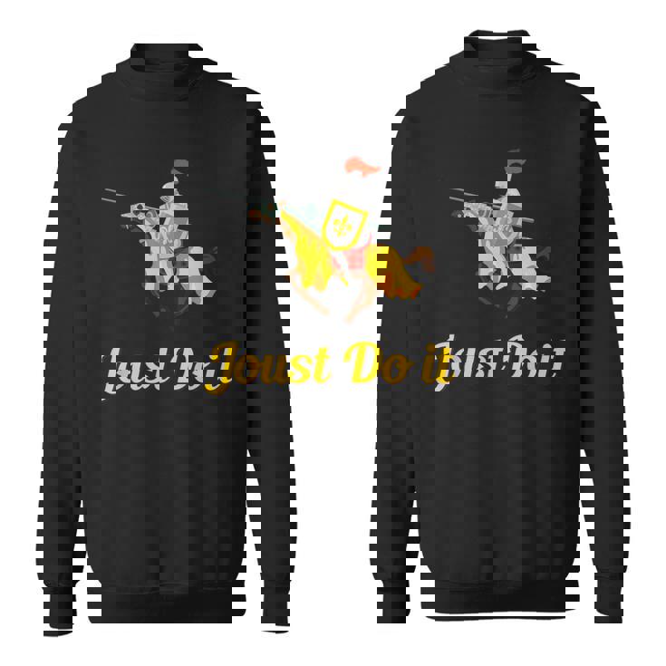Jousting Joust Do It 中世の騎士tシャツ スウェットシャツ