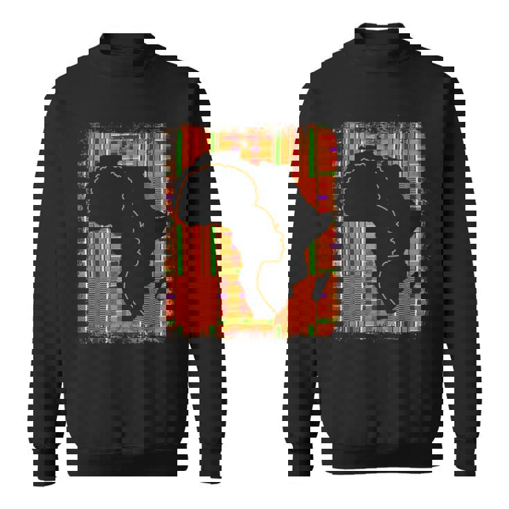 Junenth History Freedom アフリカ地図 ケンテ女王 スウェットシャツ