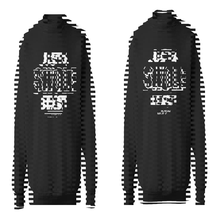 Just Awole Beast トレーニング フィットネス モチベーション ジム 格言 スウェットシャツ