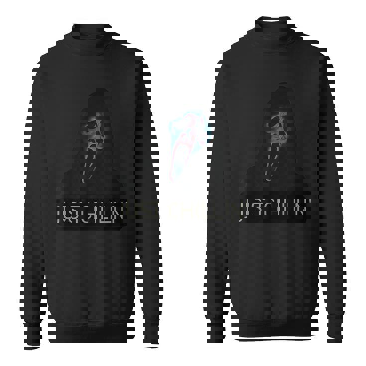 Just Chillin ゴーストフェイス スウェットシャツ