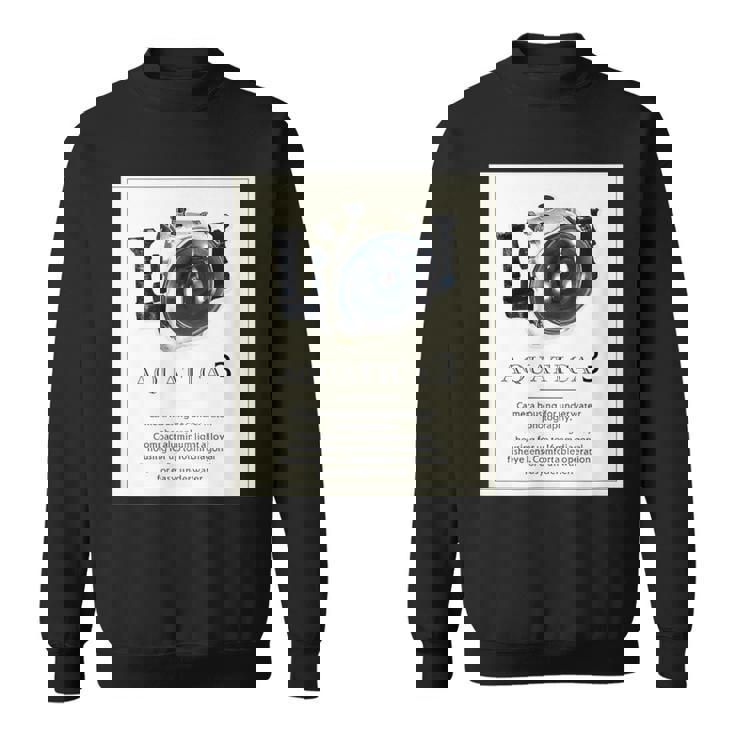 Kenko 水中カメラハウジングaquatica アクアティカ 前面プリント 80年代復刻 スウェットシャツ