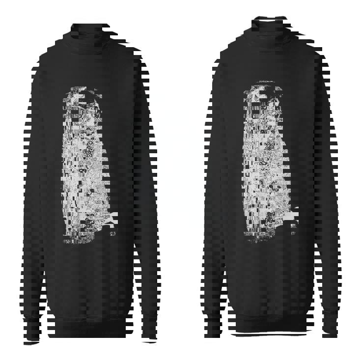 The Kiss グスタフ・クリムト クラシック アールヌーボー グラフィック Freedom スウェットシャツ