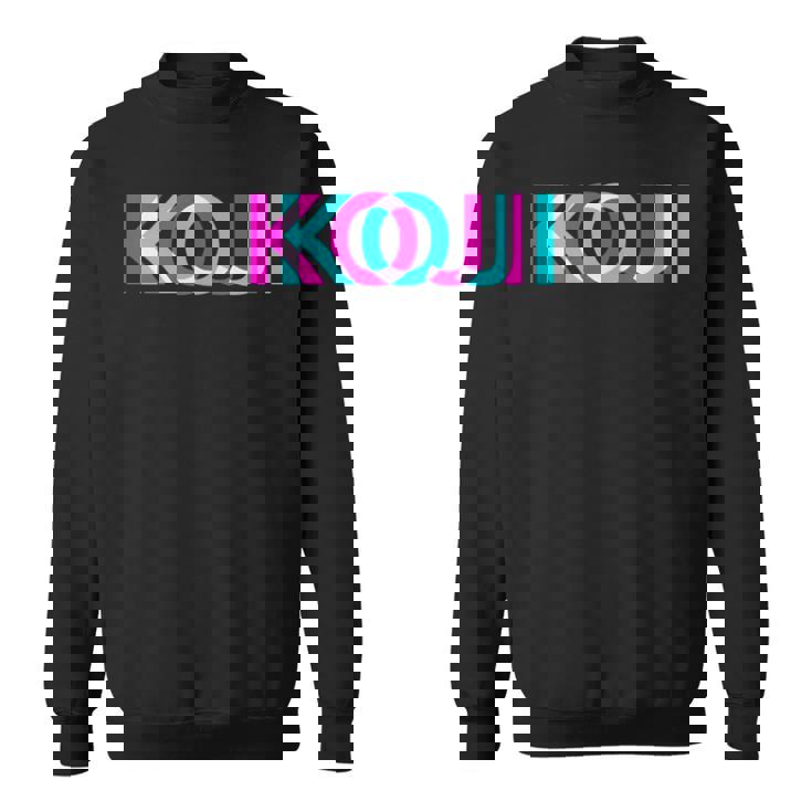 Koji こんにちは、私の名前はファーストネームタグ スウェットシャツ