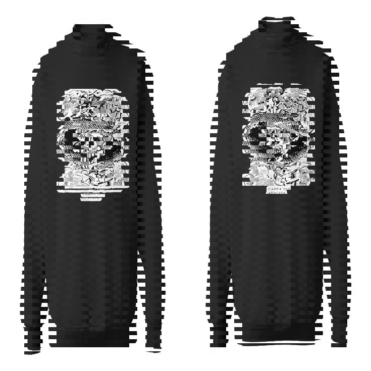 La Calavera カトリーナ ホセ・グアダルーペ・ポサダ作 スウェットシャツ