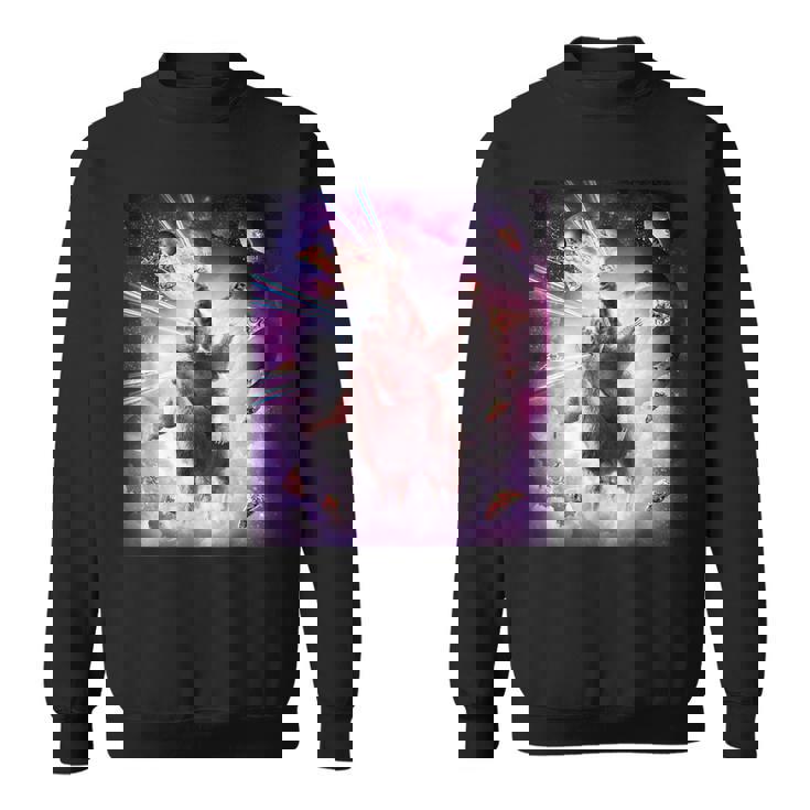 Laser Eyespace Cat ナマケモノ ラマ レインボー スウェットシャツ