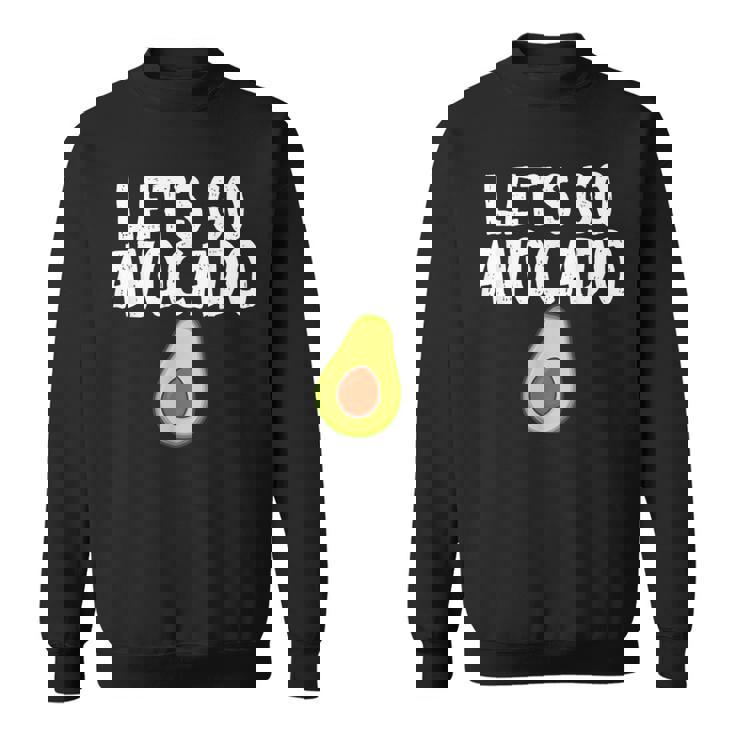 Let's Go アボカドユーモアジョーク ユニセックス アボカド中毒者 スウェットシャツ