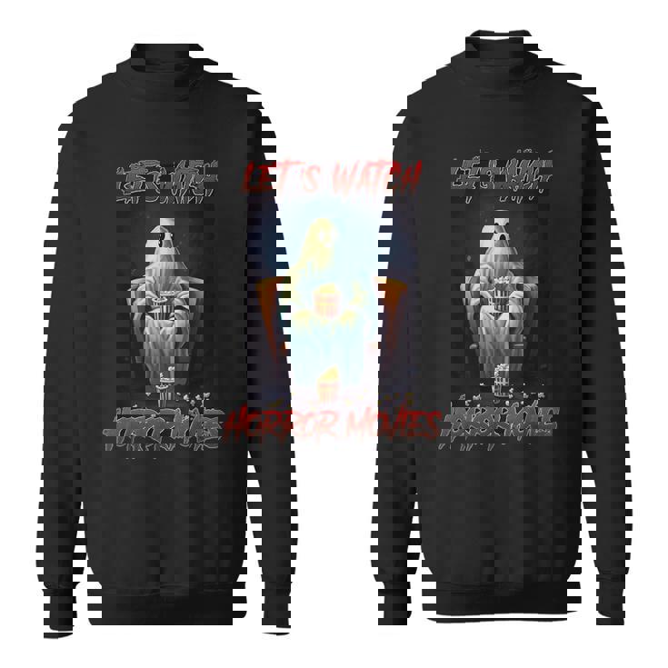 Let's Watch ホラー映画 おもしろハロウィンホラー映画 スウェットシャツ