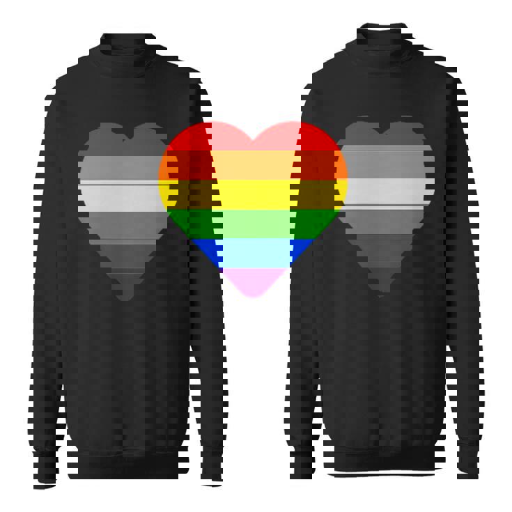 Lgbt レインボー・ハート・フラッグ ゲイ・バイ・ラブ・プライド月間 Lgbtq スウェットシャツ