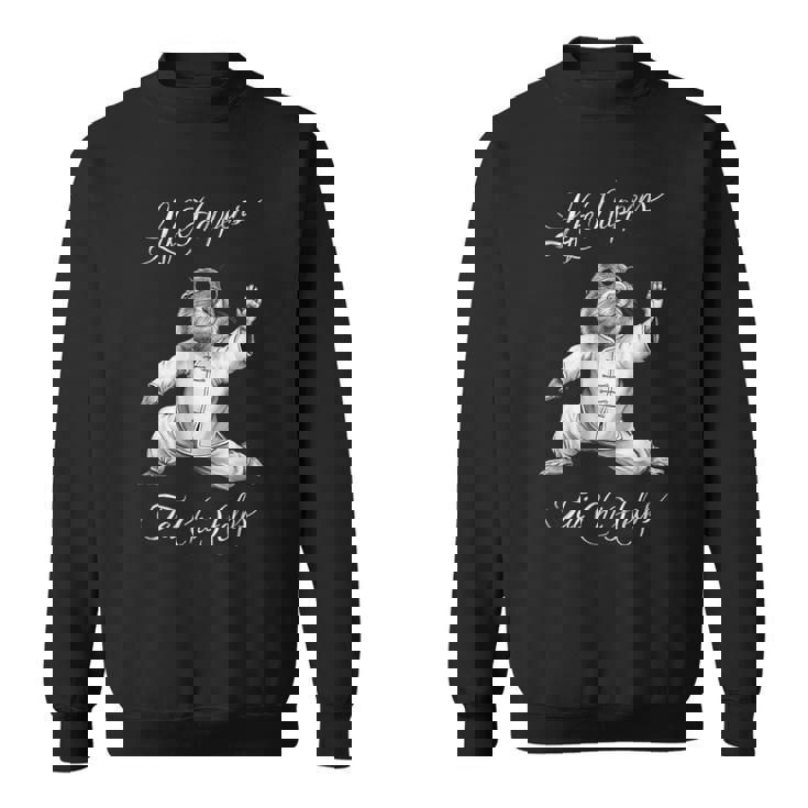 Life Happens 太極拳は面白い陰陽太極拳マーモットを助ける スウェットシャツ