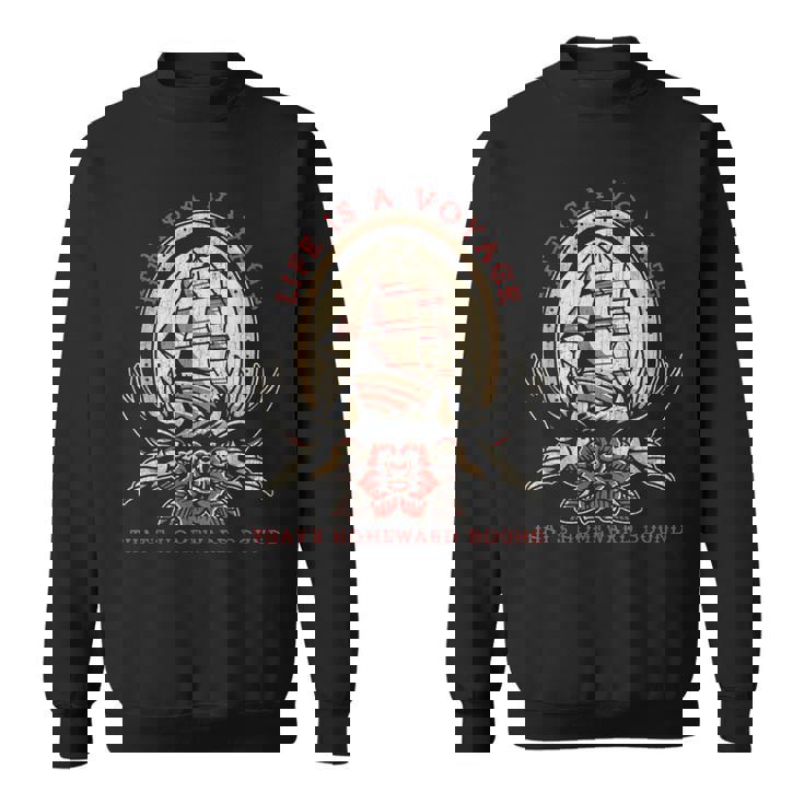 Life Is Aoyage オールドスクール セーリング船 タトゥーデザイン スウェットシャツ