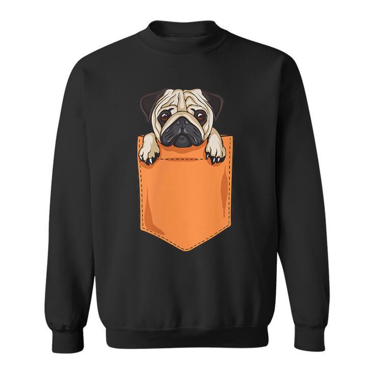Lindo Perro De Perro Kawaii En El Bolsillo Para Amantes De Los Perros Camisa de entrenamiento