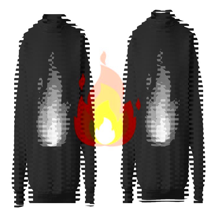 Lit Fire Flame ホットバーニングビーチパーティー スウェットシャツ
