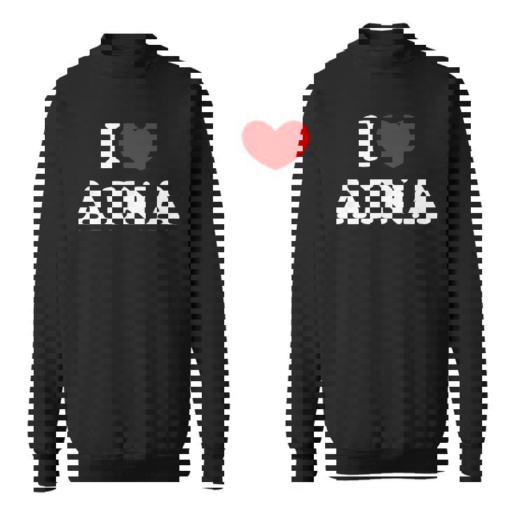 I Love Aina Amo Aina Camisa de entrenamiento