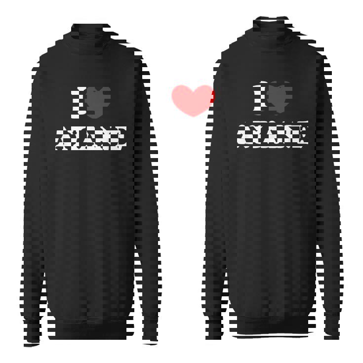 I Love Ayane 私は愛する Ayane スウェットシャツ