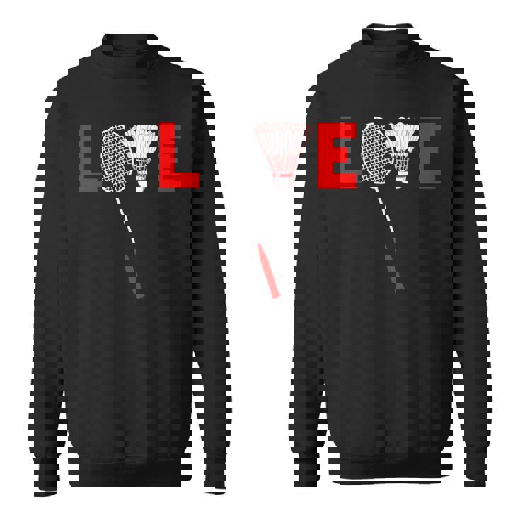 Love Badminton レトロバドミントンラバー スウェットシャツ