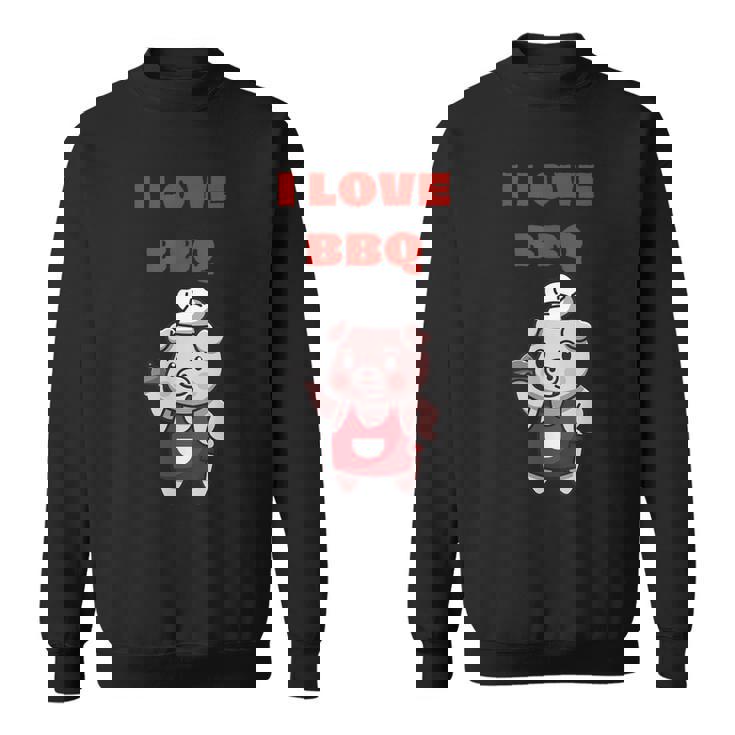 I Love Bbq グリル & スモーカー スウェットシャツ