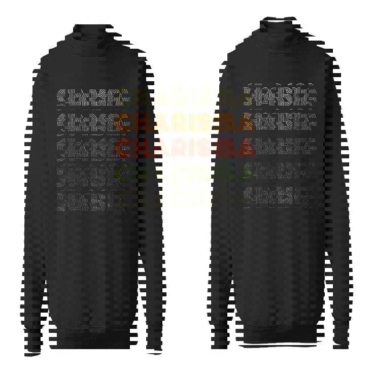 Love Heart Charisma グランジ ビンテージスタイル ブラック カリスマ スウェットシャツ