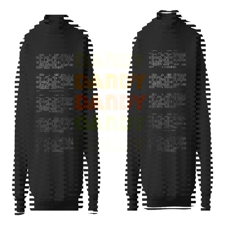 Love Heart Dandy グランジ ビンテージスタイル ブラック ダンディ スウェットシャツ