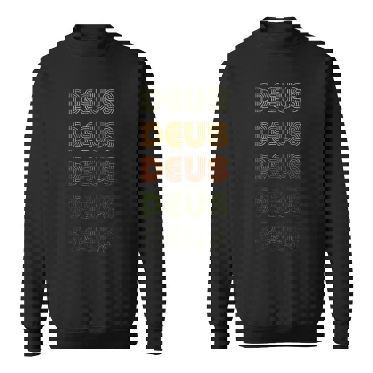 Love Heart Deus グランジ ビンテージスタイル ブラック デウス スウェットシャツ