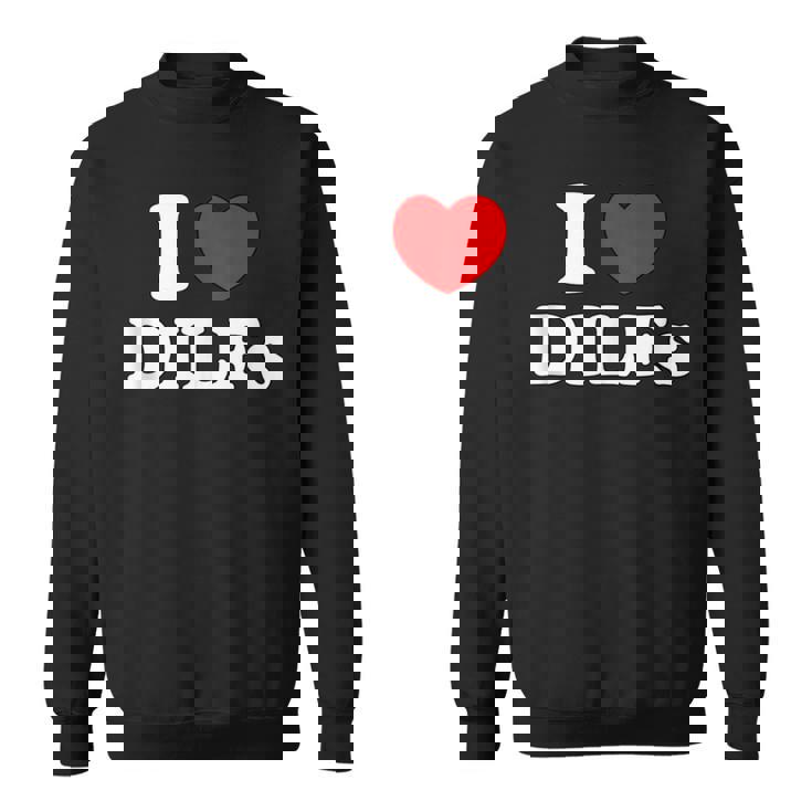 I Love Heart Dilfs Maduroexy Hombres Papás Me Gustaría In Mangas Camisa de entrenamiento