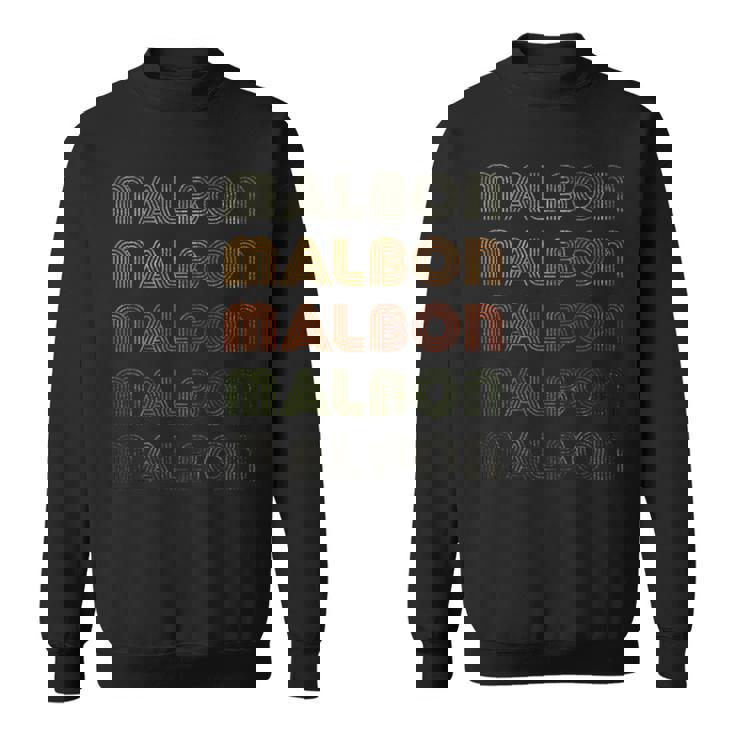 Love Heart Malbon グランジ ビンテージスタイル ブラック マルボン スウェットシャツ