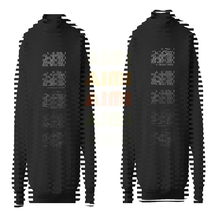 Love Heart あいみ グランジ ビンテージスタイル ブラック あいみ スウェットシャツ