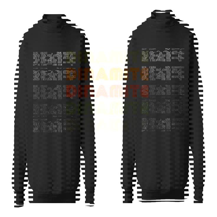 Love Heart ダイナマイト グランジ ヴィンテージスタイル ブラック ダイナマイト スウェットシャツ