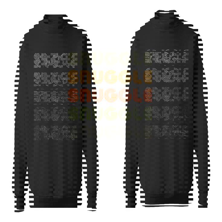 Love Heartnuggle グランジ ヴィンテージスタイル ブラック 寄り添う スウェットシャツ