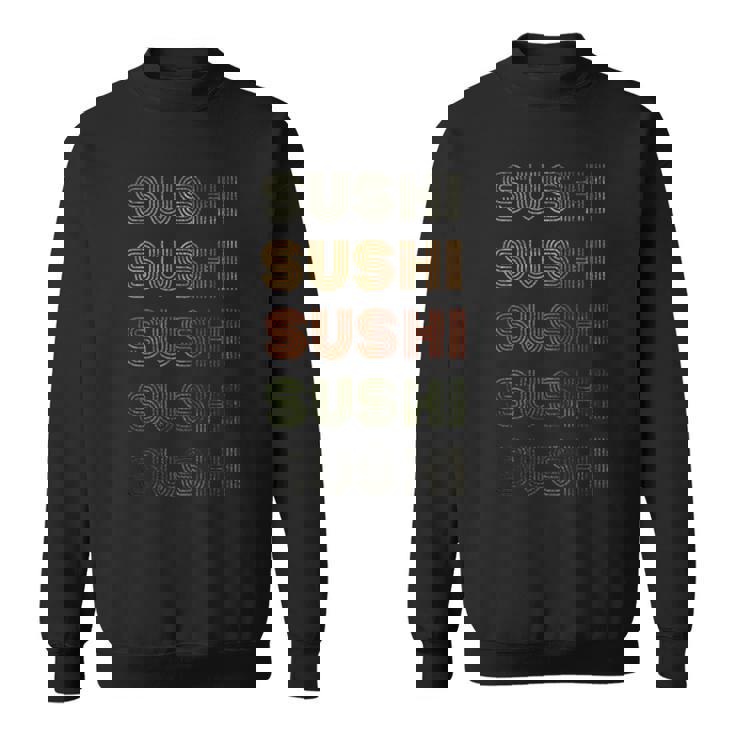 Love Heartushi Grunge ヴィンテージスタイル 黒寿司 スウェットシャツ