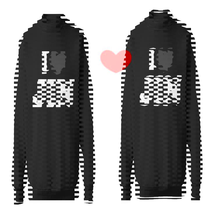 I Love Jin 私は愛する Jin スウェットシャツ