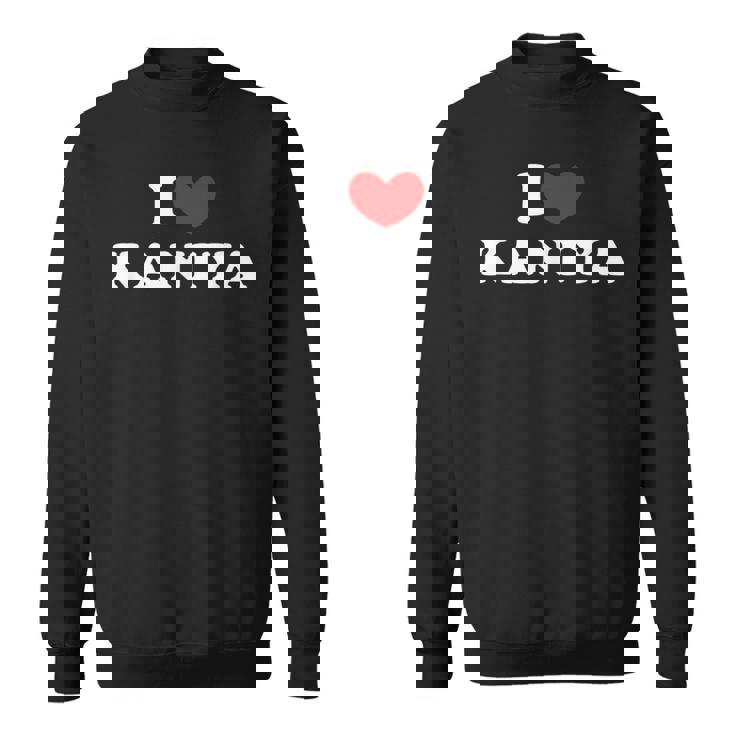 I Love Kaniya 私は愛する Kaniya スウェットシャツ