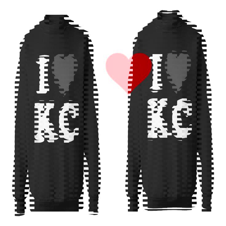 I Love Kc Initials I Heart KC First Last Name K C スウェットシャツ