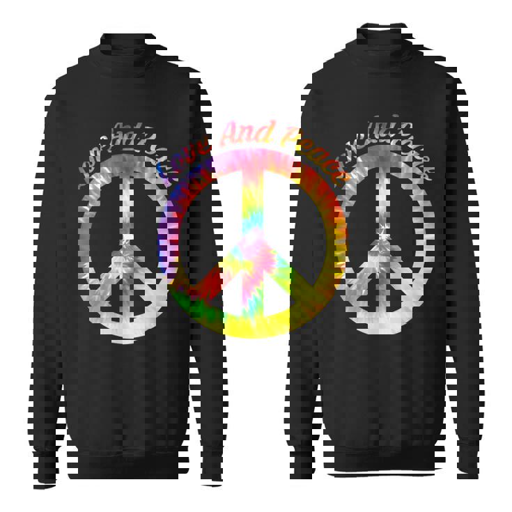 Love Peace 60年代70年代ヒッピーコスチューム Love Peace スウェットシャツ