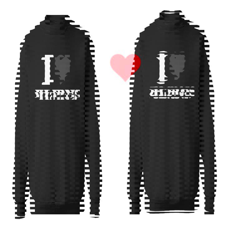 I Love Philippines Coeur Cadeau Philippin Philippine Sweater e