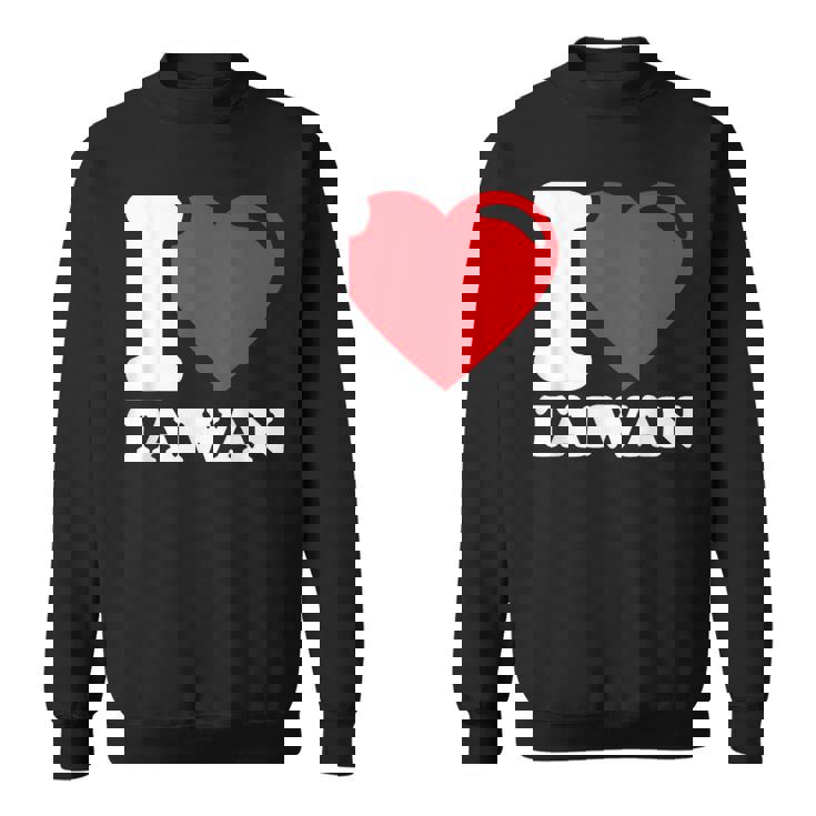 I Love Taiwan 台北国旗 ハートトラベル 台湾製品 スウェットシャツ