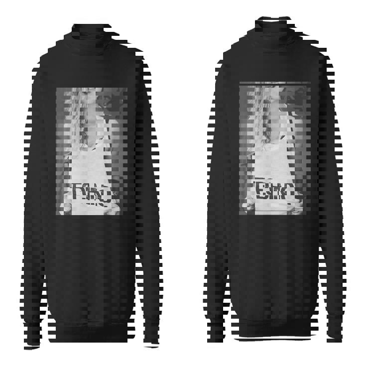 I Love Techno プリント セクシー テクノ レイブ パーティー スウェットシャツ