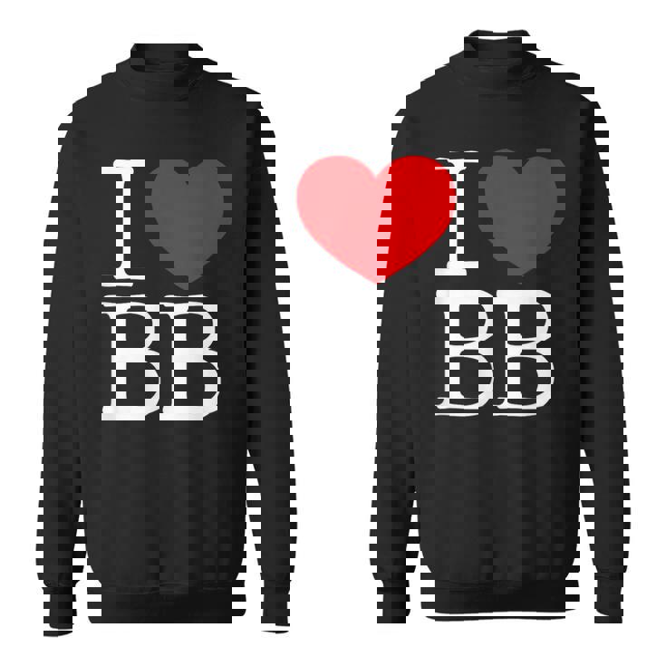 I Love ハート Bb スウェットシャツ