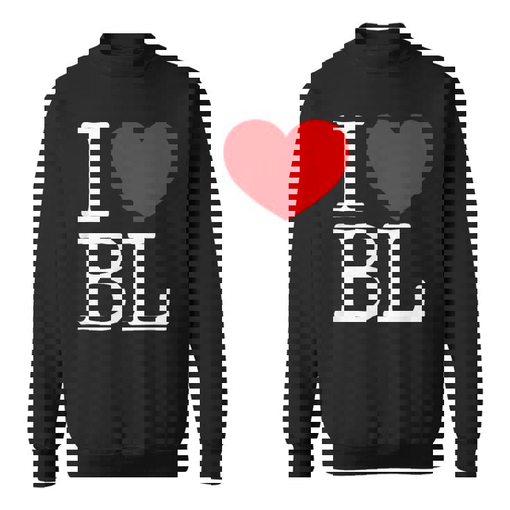 I Love ハート Bl スウェットシャツ