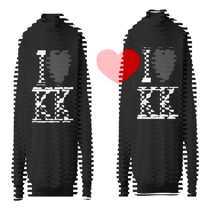 I Love ハート Kk スウェットシャツ