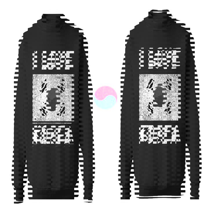 I Love 韓国 韓国 家族 旅行 お土産 スウェットシャツ