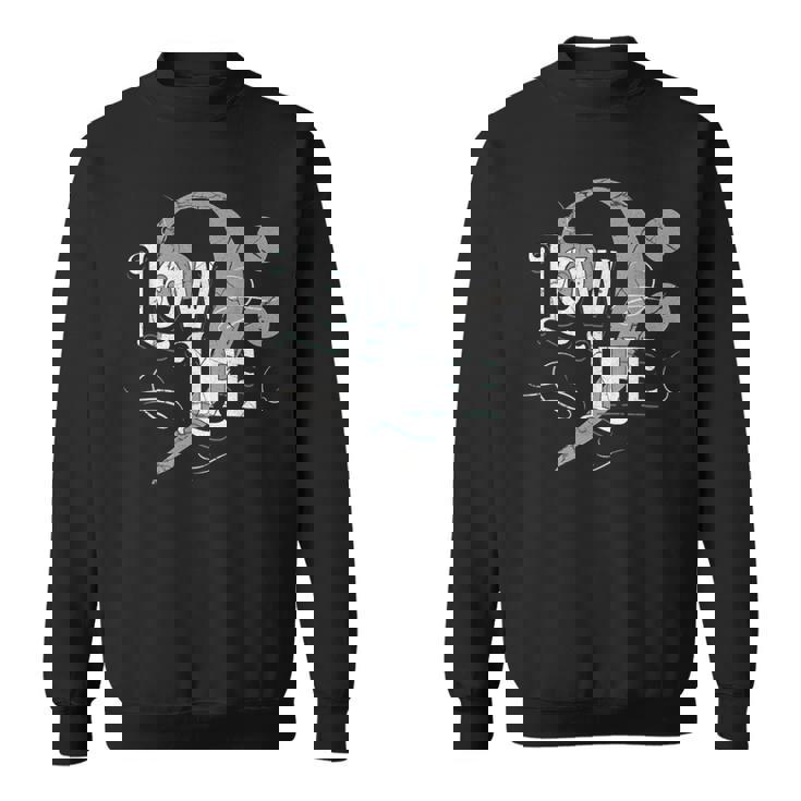 Low Life 低音記号 面白い マーチング ブラスバンド 音符 スウェットシャツ