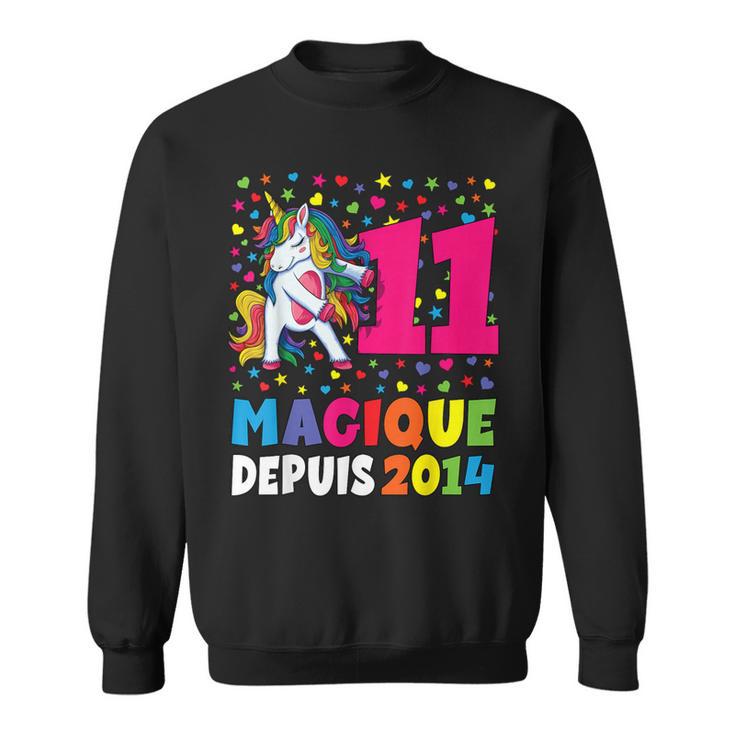 Magique Depuis 2014 Licorne Cadeaux D'anniversaire 11 Ans Sweater e