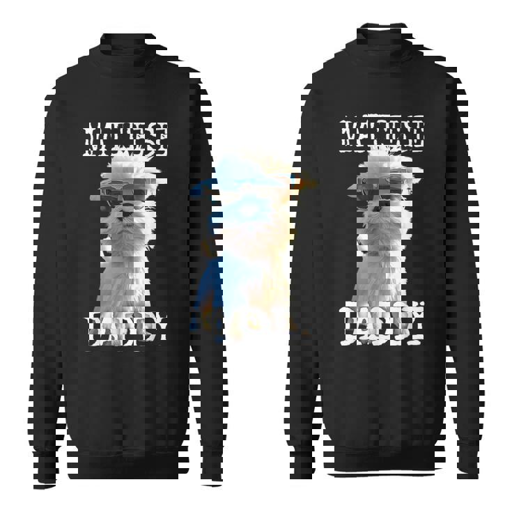 Maltese Daddyマルチーズ お父さん 犬 お父さん 父の日 お父さん スウィート・マルチーズ スウェットシャツ