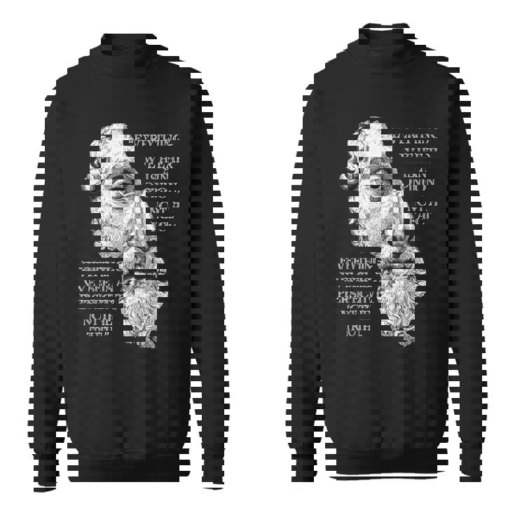 Marcus Aurelius ストイック哲学 ローマ哲学者の名言 スウェットシャツ